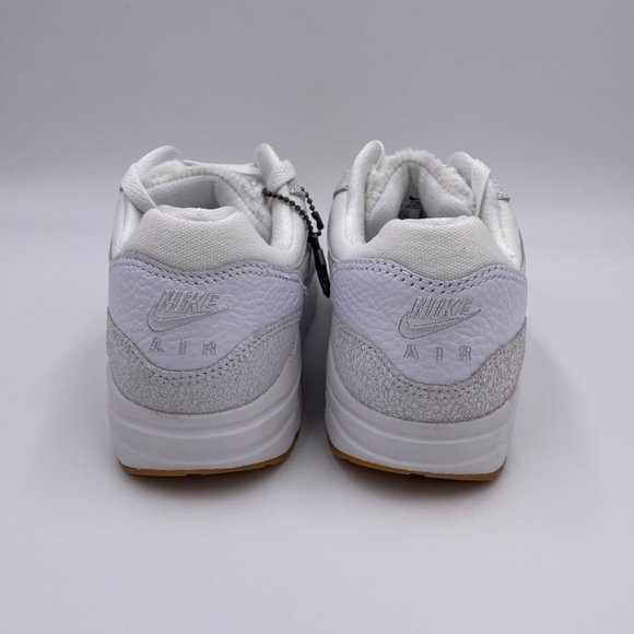 Nike Air Max 1 BG White / Red Womens Shoes - Picture 4 of 8